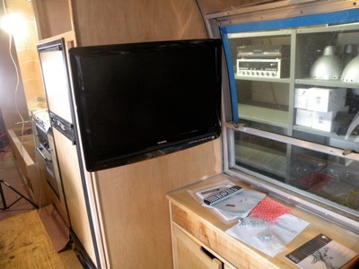 22in HD widescreen with built in DVD player